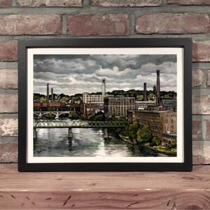 LAWRENCE MA // Oil Painting  - Art Print