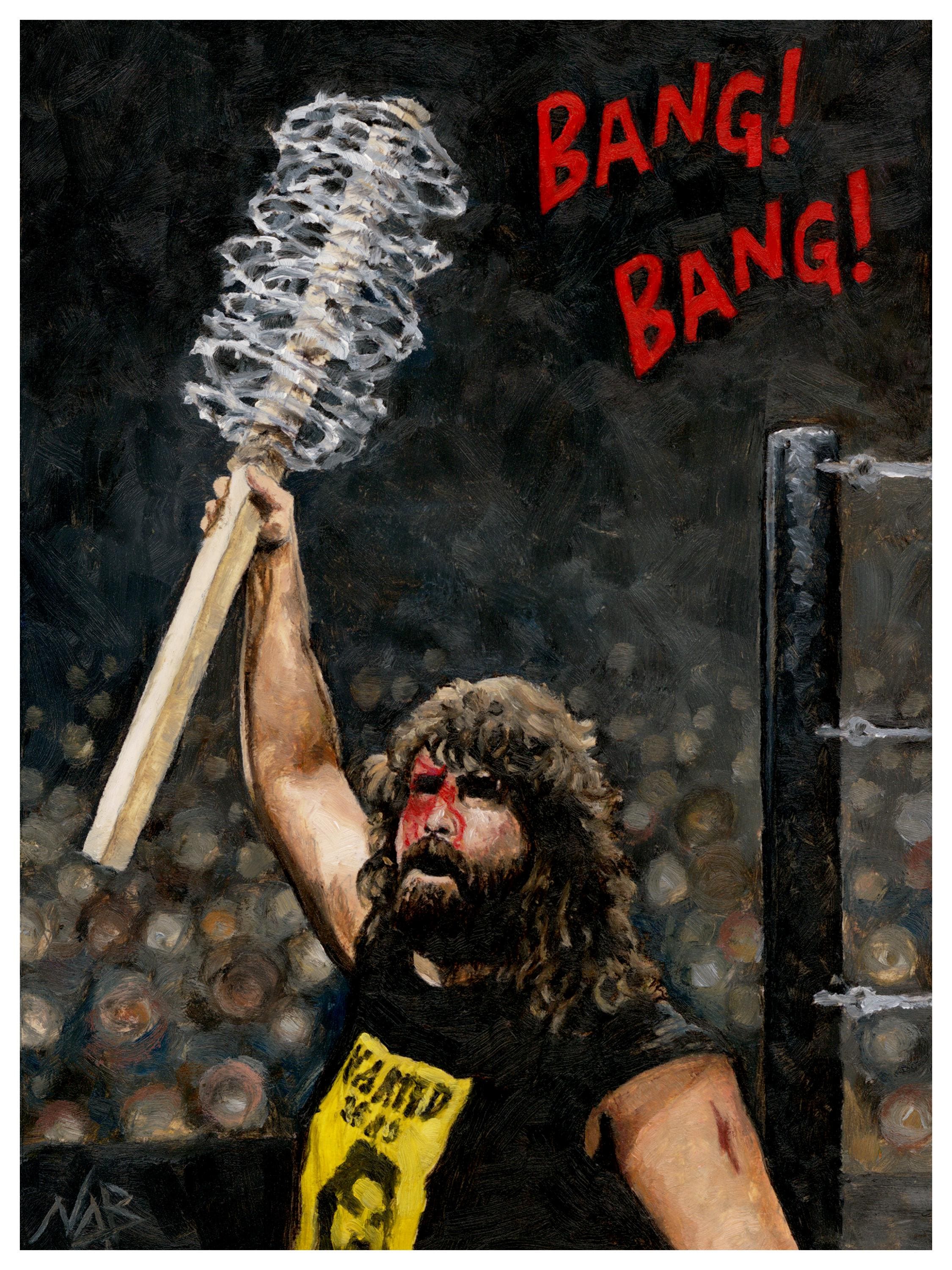 Cactus Jack Art Print: Vintage Mick Foley Hardcore Wrestling Oil Painting -  Etsy