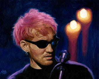 Layne Staley Art Print: Grunge Rock Music Portrait 1990s