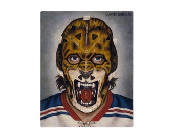 Sticker New York Rangers: vintage Gilles Gratton-masker - hockeykunst