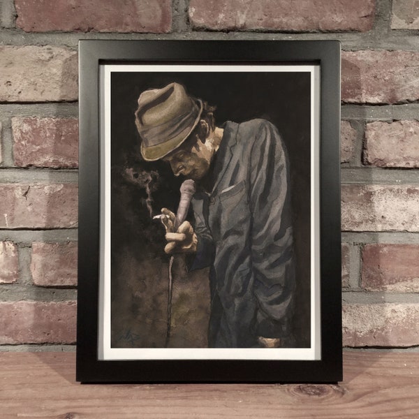 TOM WAITS // Gouache  - Art Print