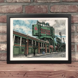 FENWAY PARK // Ink & Watercolor - Art Print