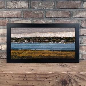 NEWBURYPORT MA // Oil on Canvas  - Art Print