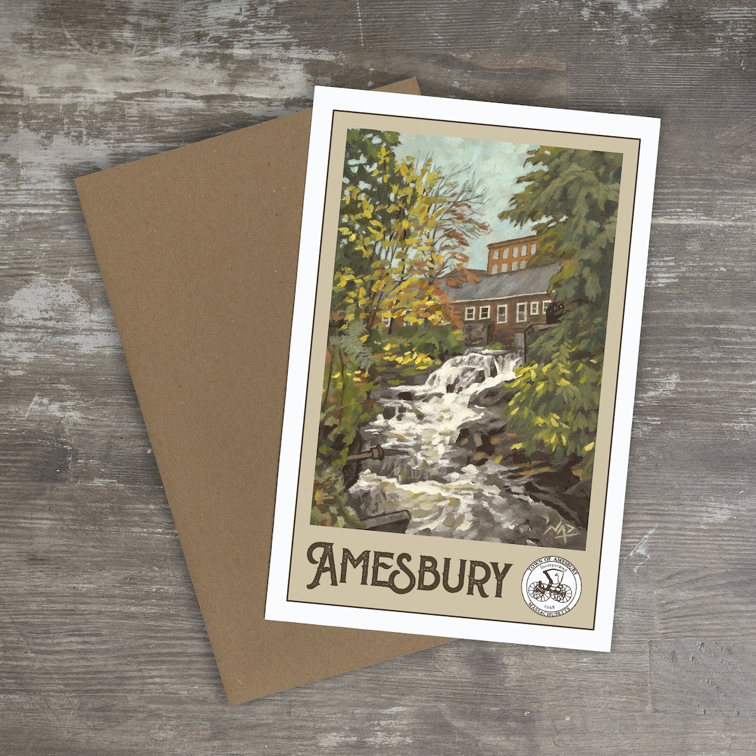 Greeting Card // AMESBURY, MASSACHUSETTS - Art Print - Etsy