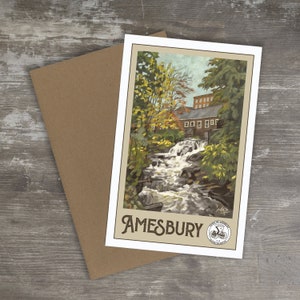 Tarjeta de felicitación // AMESBURY, MASSACHUSETTS - Impresión de arte
