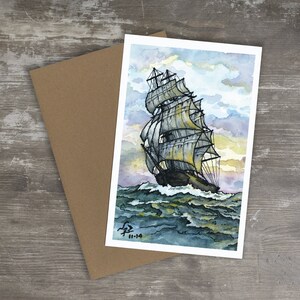 Grußkarte // CLIPPER SHIP - Art Print
