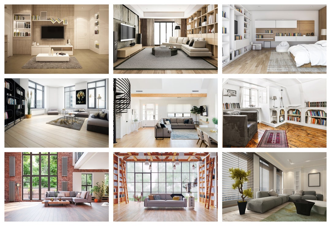 10 Modern Home Virtual Backgrounds Microsoft Teams, Zoom , Google Meet