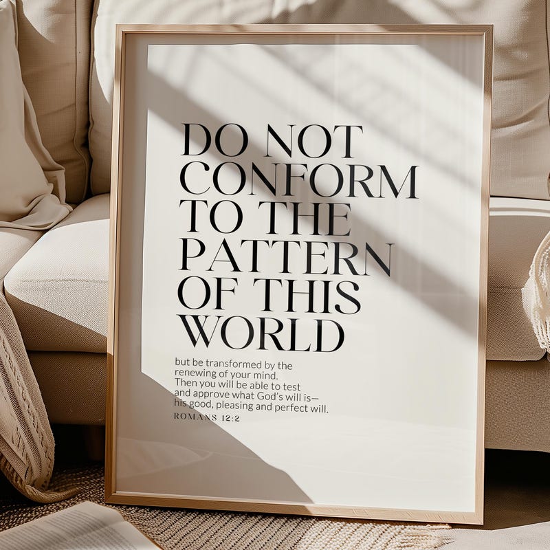 Romans 12 2 Art Digital Etsy