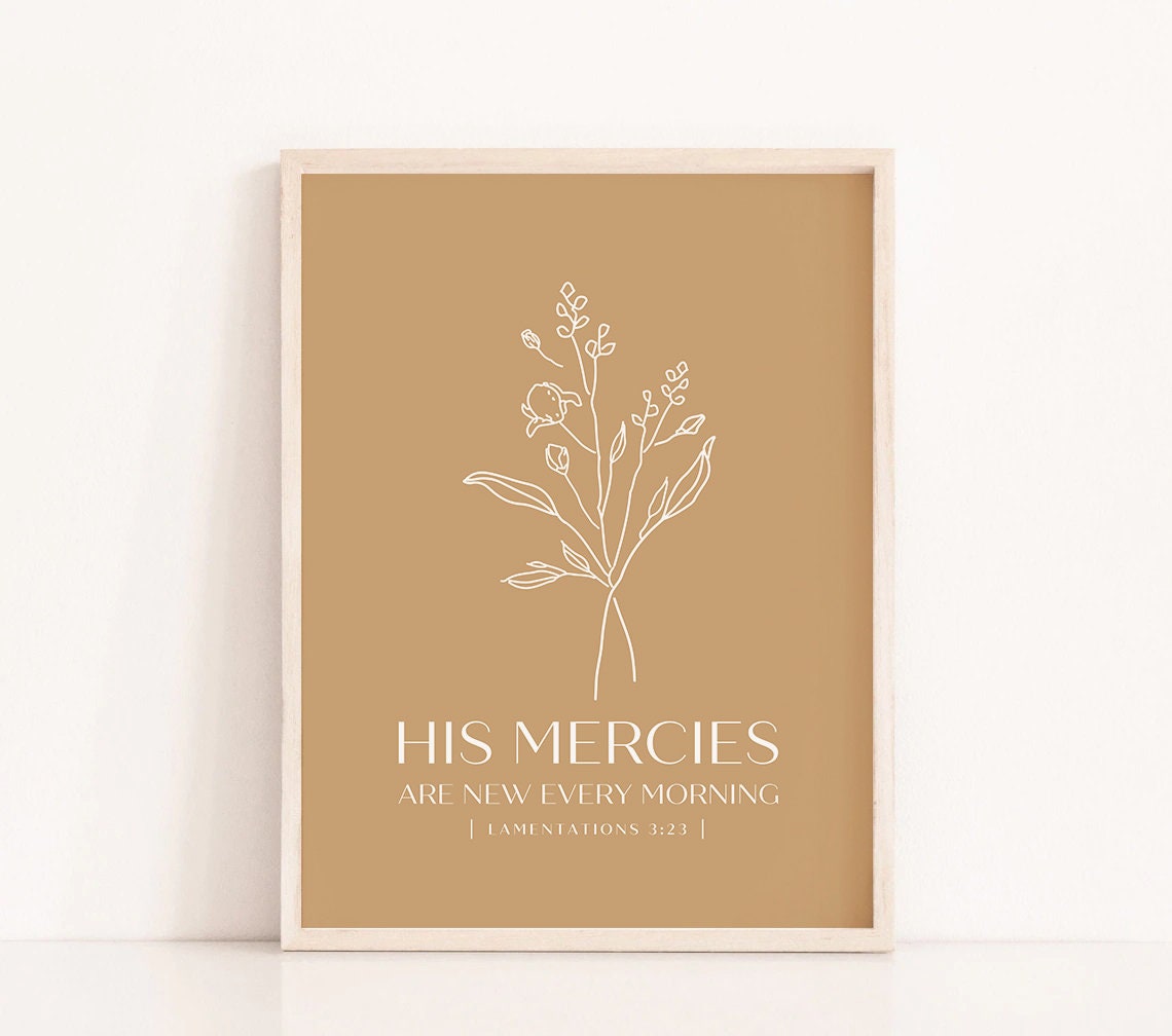 His Mercies Are New Every Morning Printable Lamentations - Etsy