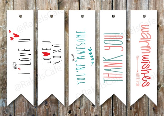 instant print bookmarks pdf printable cute bookmarks about i etsy