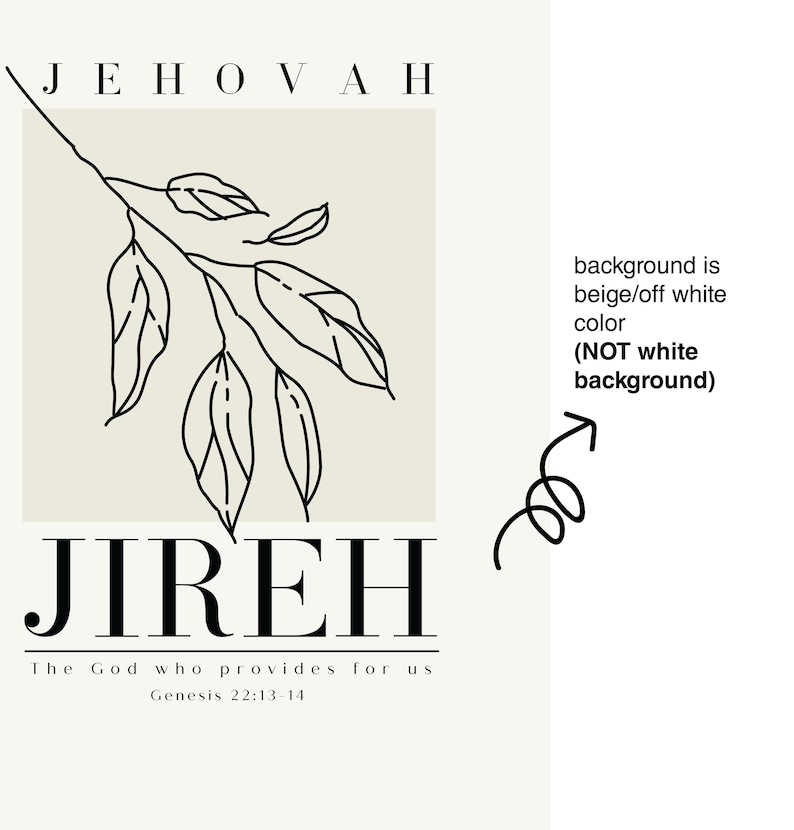 Hebrew Names of God Wall Art Set of 9 – Christian Bible Verse Decor ...