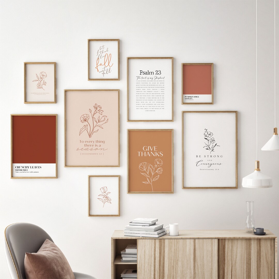 Autumn Gallery Wall Art Prints Set | Cozy Fall Printable Gallery Set ...