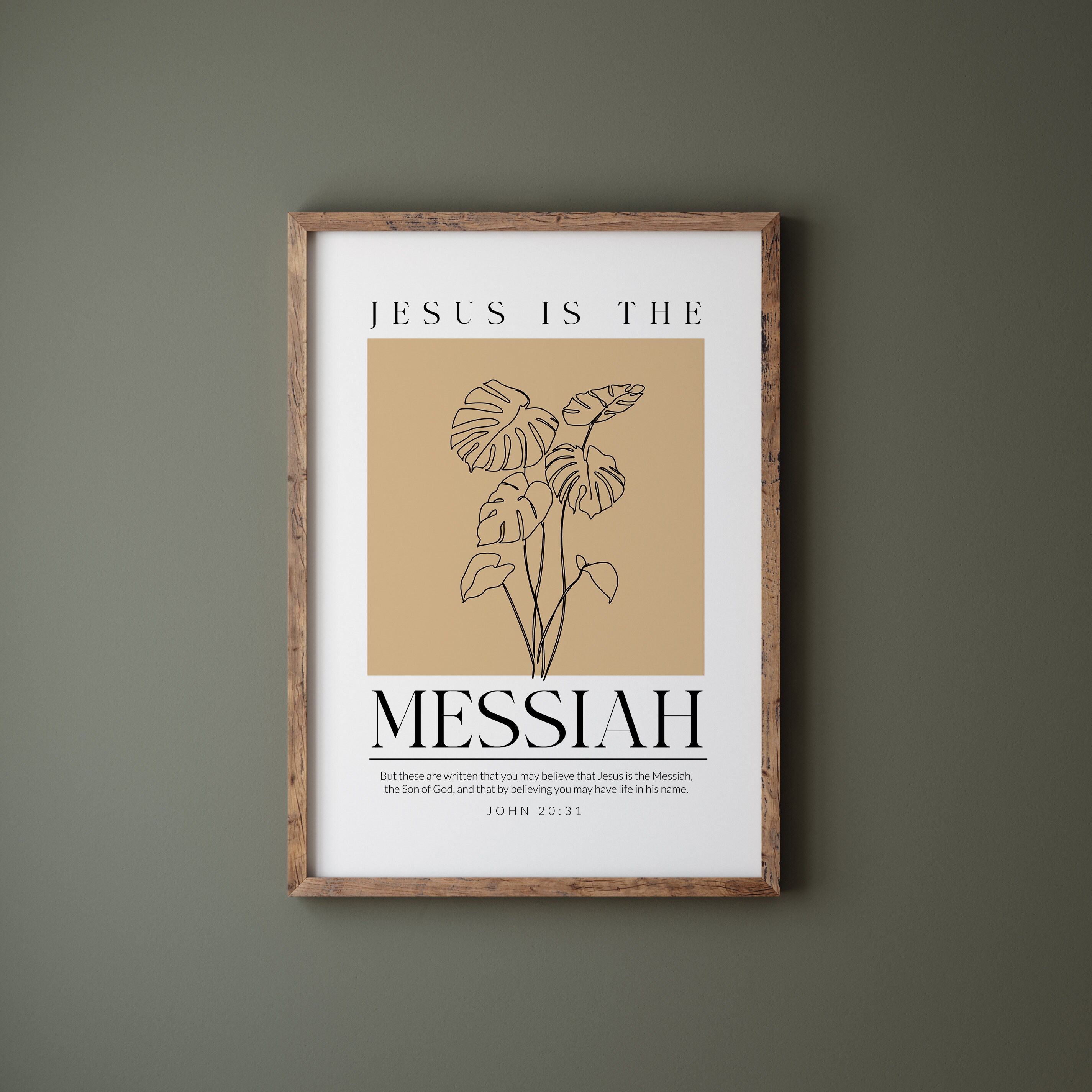 Names of Jesus Poster Set: Minimalist Christian Wall Art (digital ...
