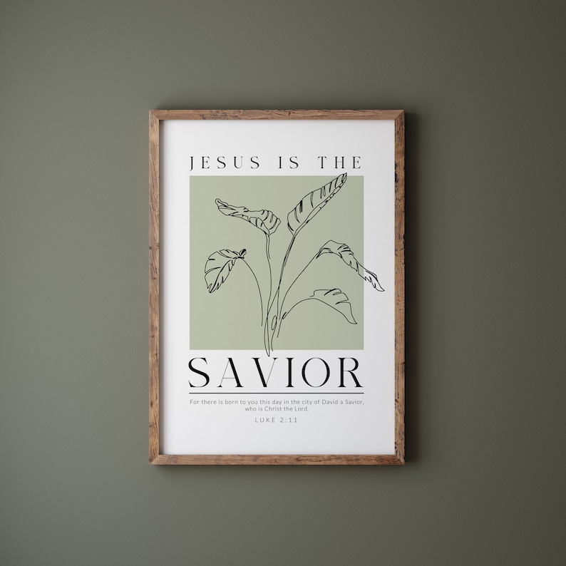 Names of Jesus Poster Set: Minimalist Christian Wall Art (digital ...