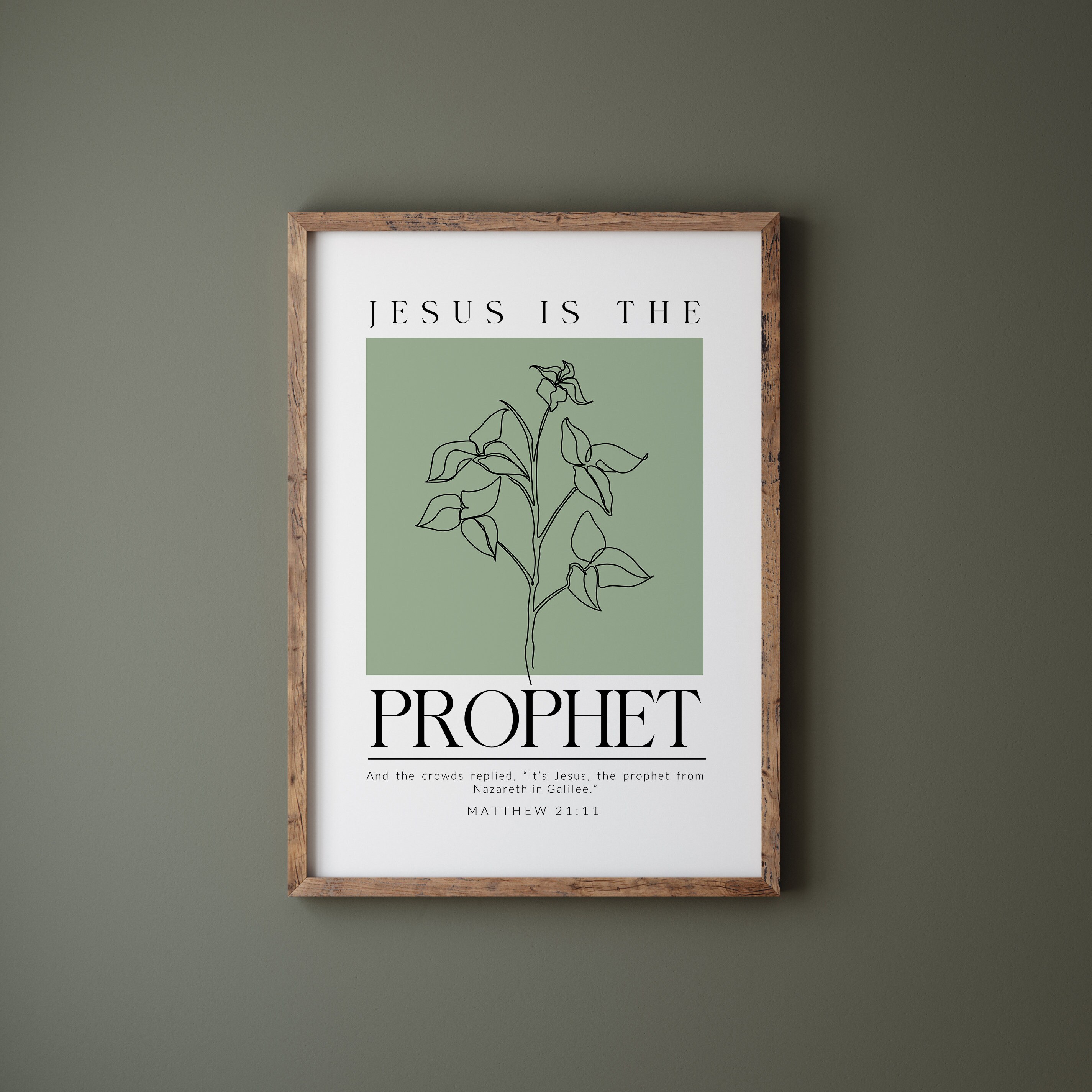 Names of Jesus Poster Set: Minimalist Christian Wall Art (digital ...