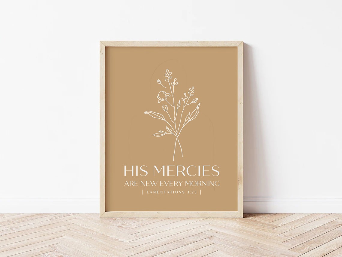 His Mercies Are New Every Morning Printable Lamentations - Etsy