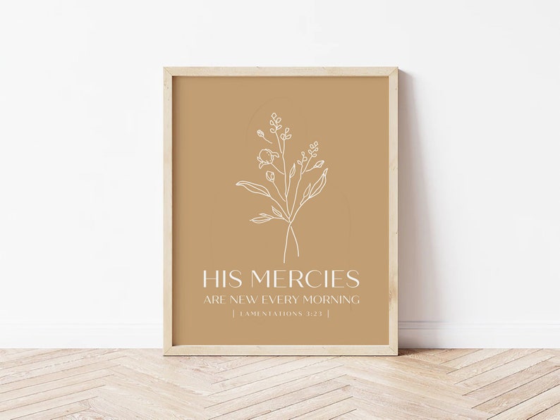 His Mercies Are New Every Morning Printable Lamentations - Etsy