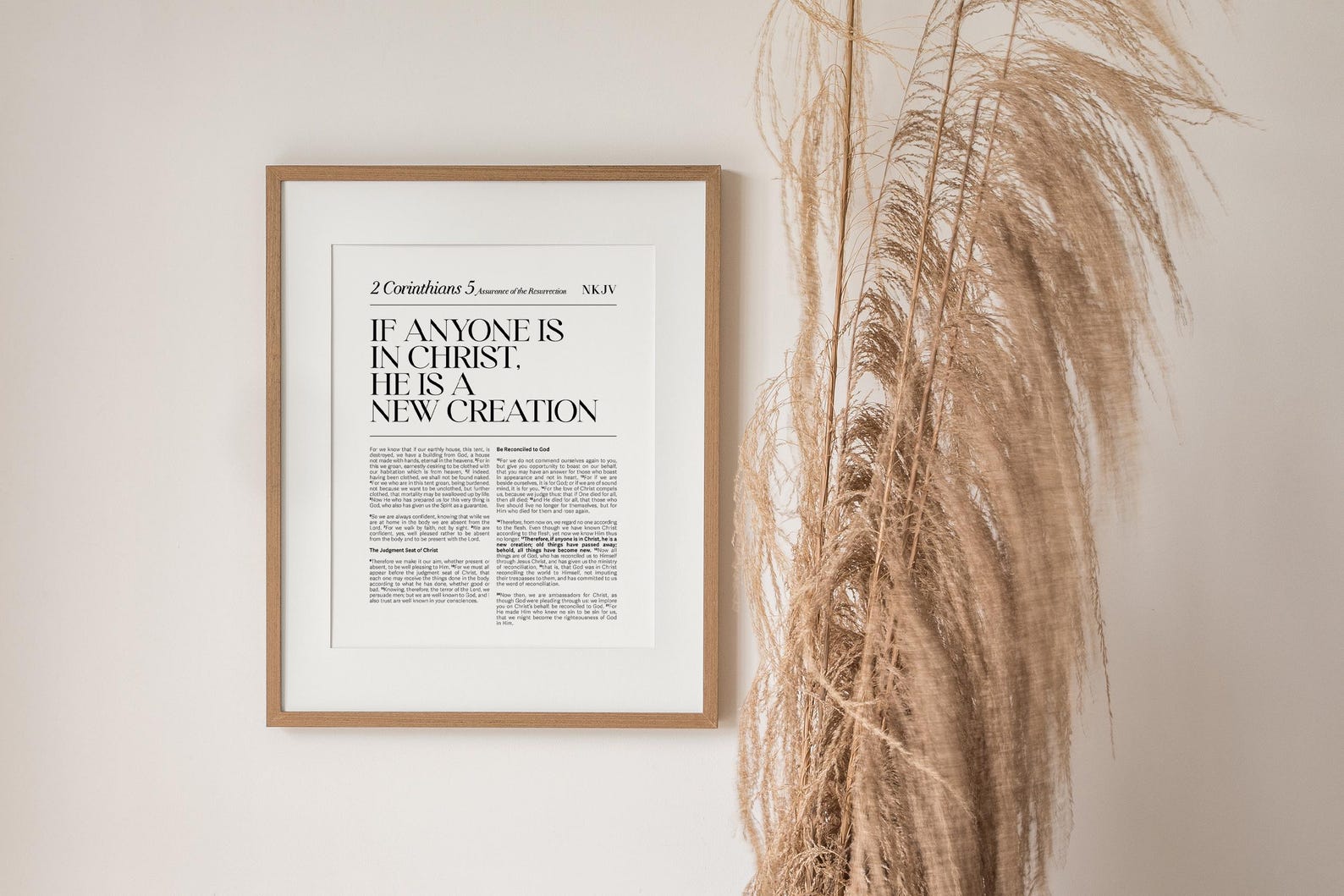 2 Corinthians 5:17 Bible Verse Print, New Creation Wall Art (digital ...