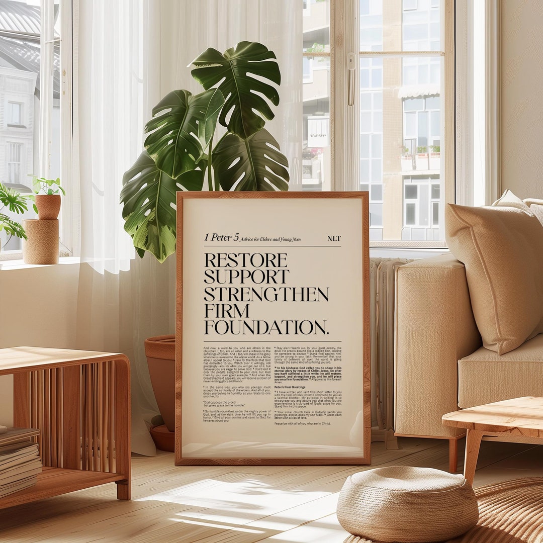 Restore Scripture Peter 1 Peter 5:10 He Will Restore Support and Strengthen You Printable ...