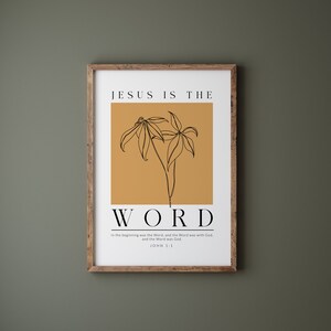 Names of Jesus Poster Set: Minimalist Christian Wall Art (digital ...