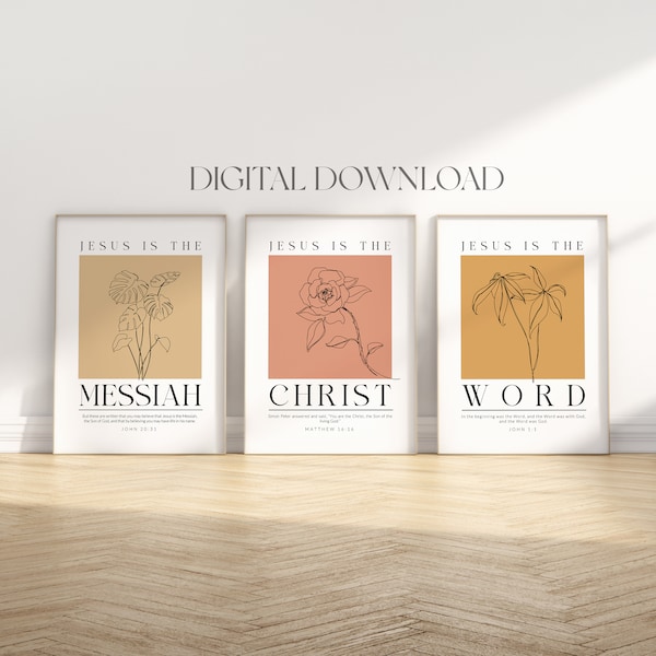 Names of Jesus Art Etsy