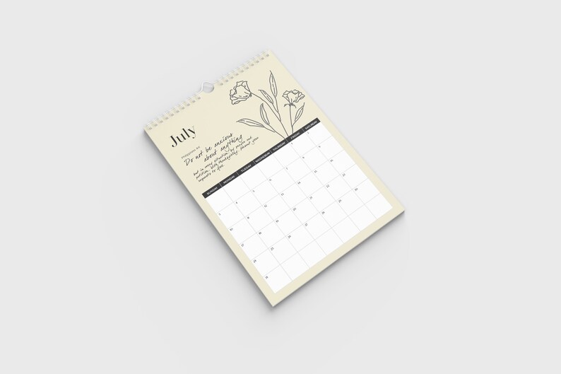 2022 Calendar Printable Scripture Bible Verse Wall Calendar Etsy