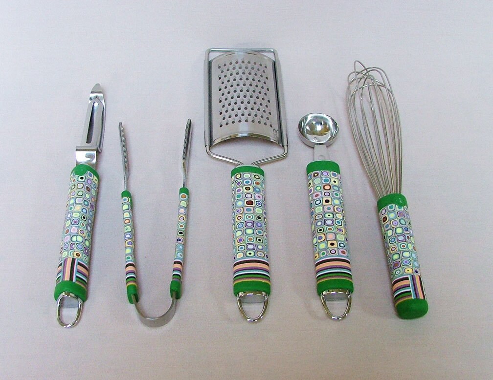 5Piece Kitchen Tool Set Kitchen Setup Gift Klimt Design Etsy
