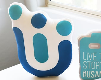 Custom Branding Pillow, Custom Logo Pillow, Custom Shaped Pillow, Personalized Logo Pillow, Merchandise Branding, Office Gift, Made in USA