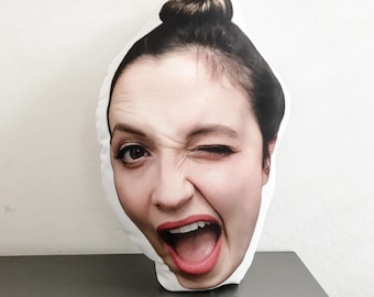 Custom 3D Human Photo Pillow, Double Sided Pillow, Personalized 3D Pillows With Your Favorite Photos, Made in the USA, Mother's Day Gift