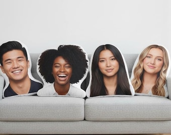 Custom human face Photo Pillow: USA Made Keepsake Gift, Mother's Day Gift