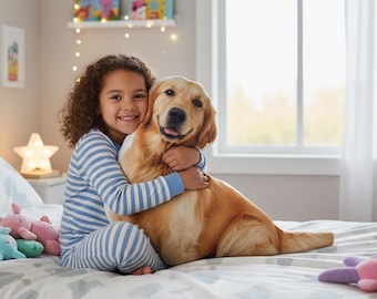 Custom 3D Pet Pillow from Photo | Personalized Dog/Cat Shaped Throw Pillow | Easter Gift | Pet Memorial Gift | Mother's Day Gift