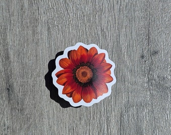 Orange Flower Sticker, Arizona Desert Sticker, Waterproof, Stay Hydrated Sticker, Easter gift, Mother's Day Gift