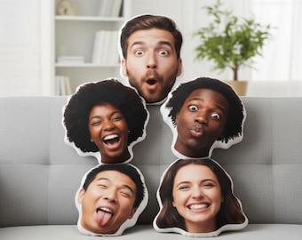 Personalized 3d Human Face Photo Pillow: USA Made Keepsake Gift, Mother's Day Gift