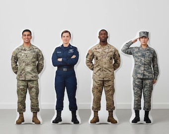 Custom Human Photo Pillow: USA Made Keepsake Gift, deployment figurine pillow, Military Gift, Moving Away, Mother's Day Gift