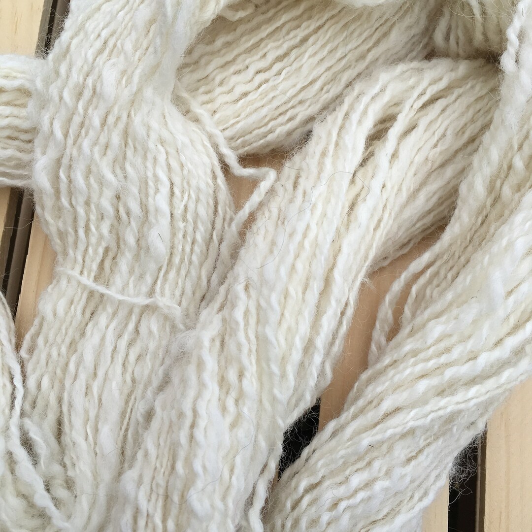 Hand Spun Dog Fur and Merino Wool Yarn Knitting Crocheting Weaving