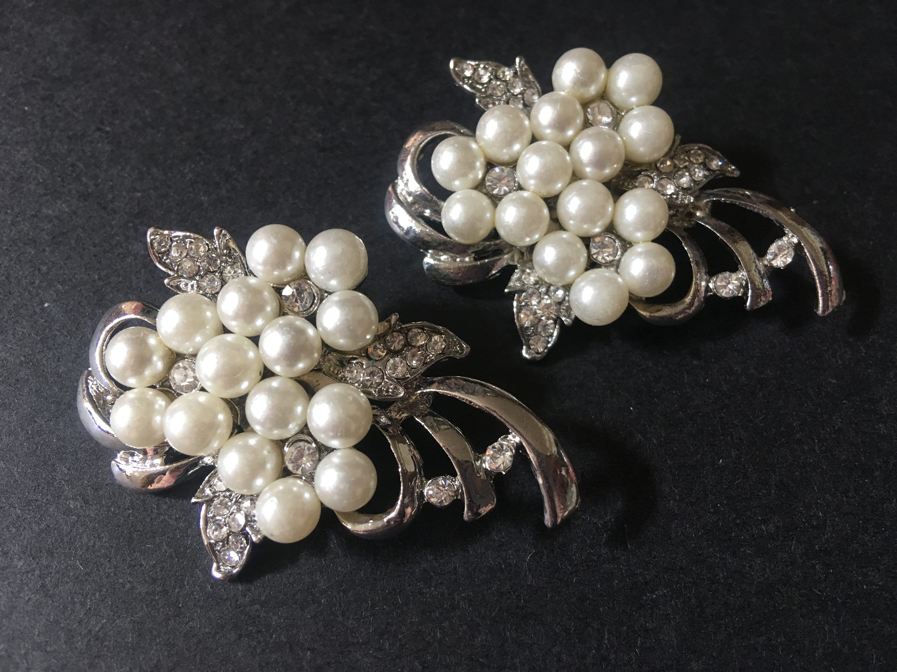 Sieraden Broches Faux Pearl Shoe Clips Gold Shoe Accessories Bridal Shoe Clips Prom Shoe Accessory Wedding Shoe Clips Prom Event High Heel  Accessory pins en clips Kleding- & schoenclips Schoenclips 
