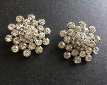 Round Swarovski Rhinestones Crystals Shoe Clips, Dance Shoe Clips, Bridal Bridesmaids Shoe Clips, Shoe Clips, Rhinestones Shoe Clips, Prom