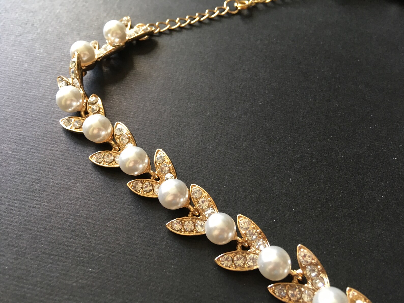 Gold Necklace Bridal Wedding Necklace Bridal Jewelry Set Etsy
