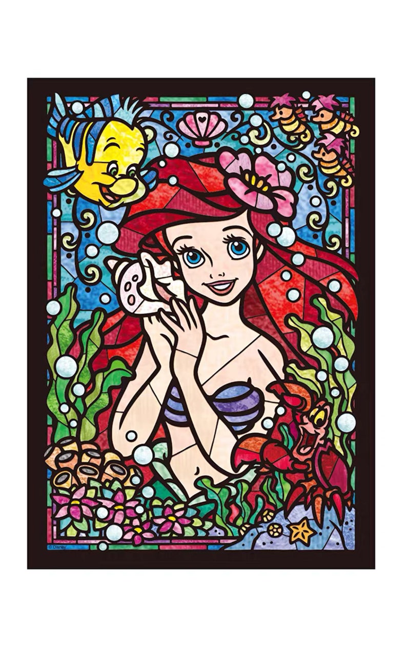 Tenyo Disney Jigsaw Puzzle Stained Art 266 Pieces Disney Etsy