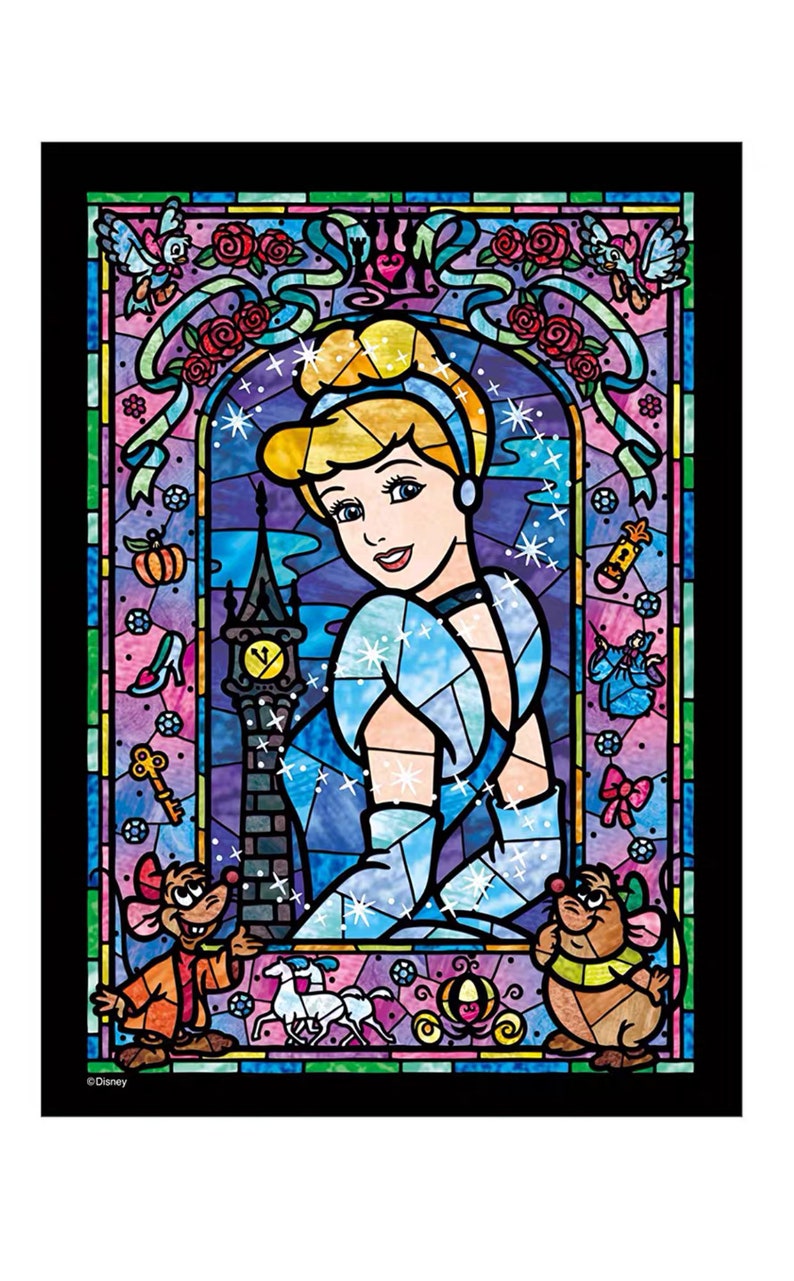Tenyo Disney Jigsaw Puzzle Stained Art 266 Pieces Disney Etsy