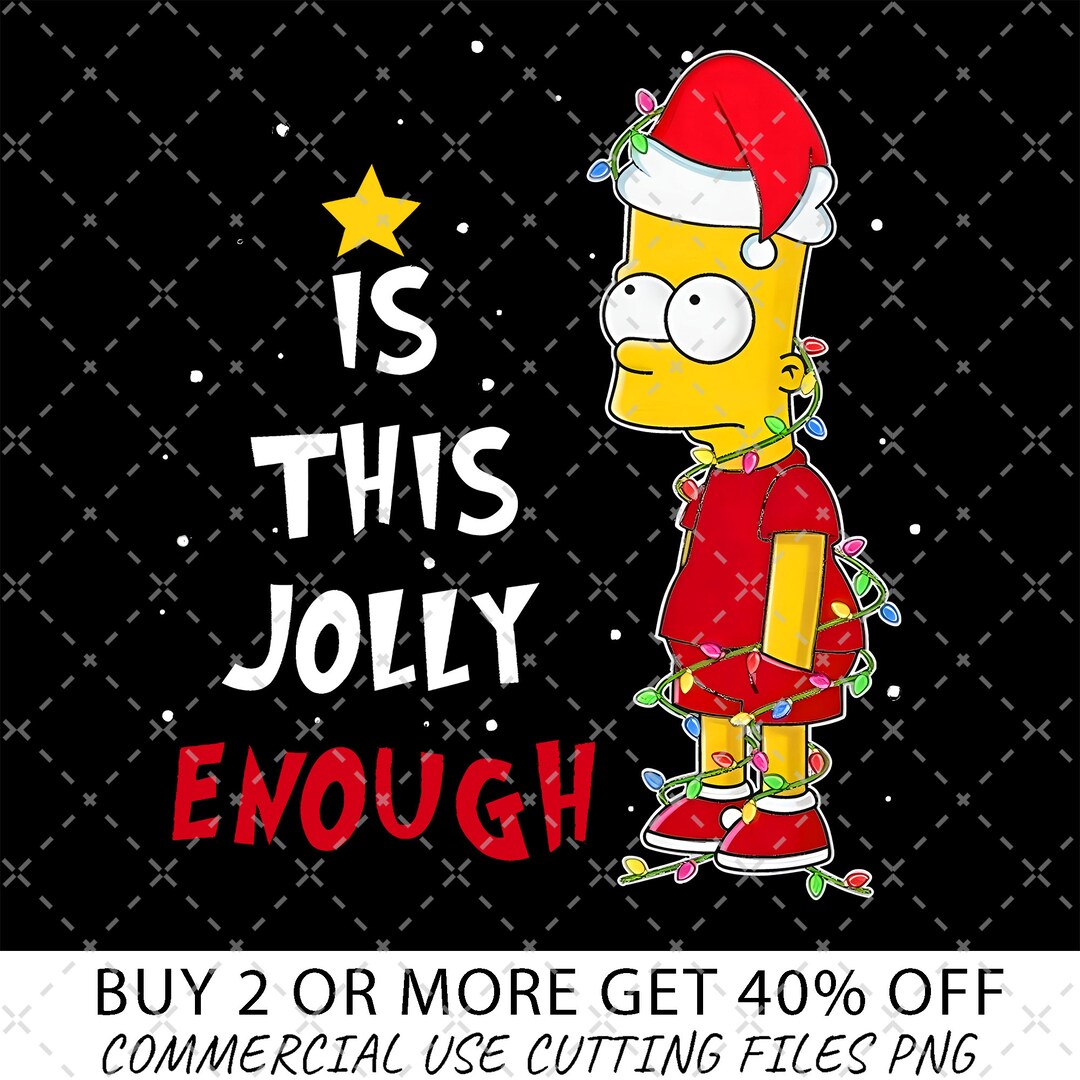 Bart Simpson Christmas This Jolly Png, the Simpsons Christmas Wreath ...