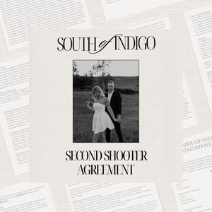 Second Shooter Agreement for Photographers