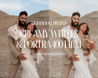 Creamy Whites & Grainy Film Lightroom Presets (Mobile + Desktop)