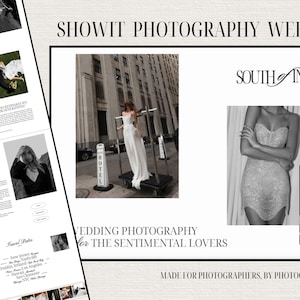 No. 222 Showit Wedding Photography Website Template – minimal, modern, luxury, & easy to customize image 6