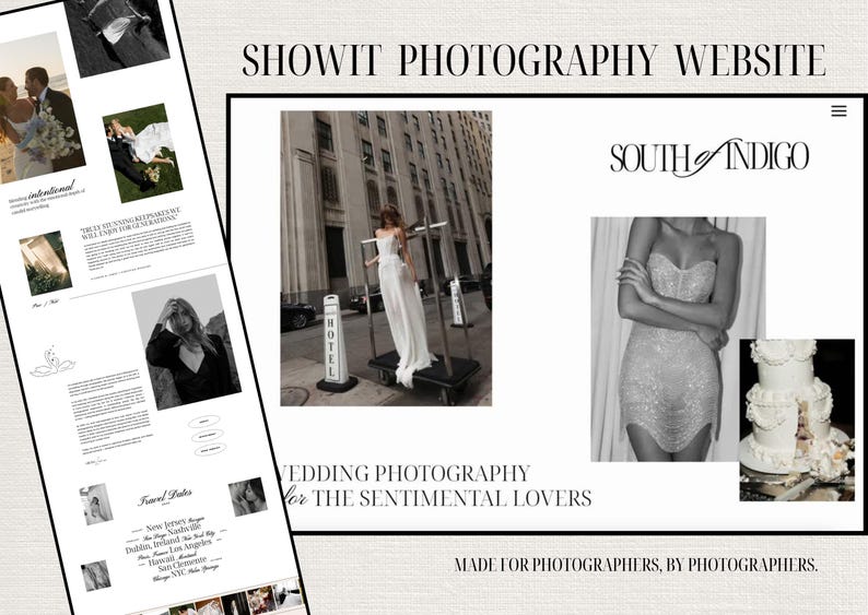 No. 222 Showit Wedding Photography Website Template – minimal, modern, luxury, & easy to customize image 6