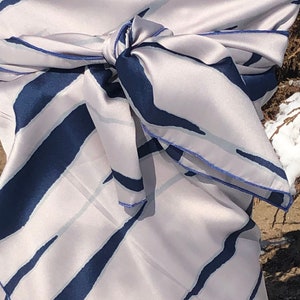 Blue Grey Wild Rag Silky Cowboy Cowgirl