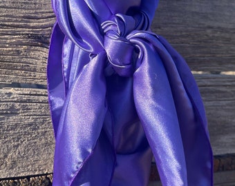 Purple Wild Rag Cowboy Scarf Western