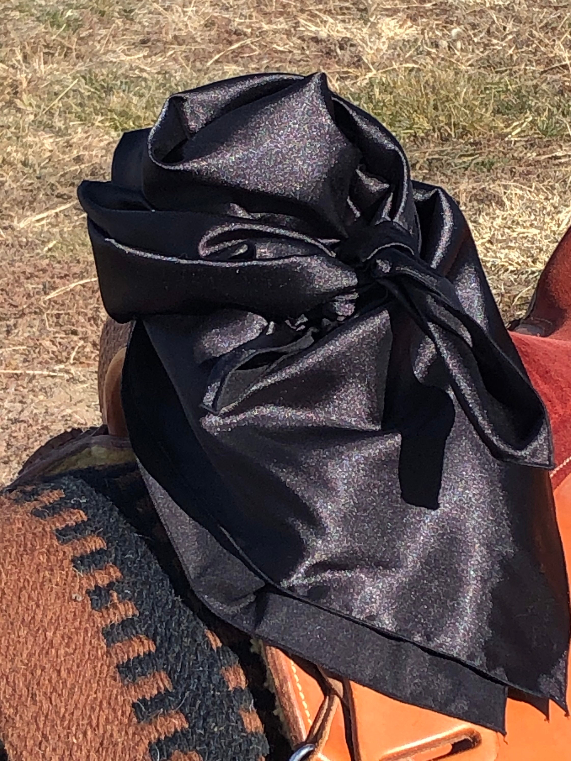 Wild Rag Black Solid Mens Womens Cowboy Cowgirl Etsy