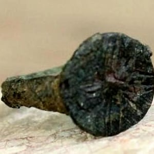 Ancient Medieval ring ,11 mm (US 1), Medieval jewelry, Ancient ring, Medieval artifact, Antique ring, rusty ring archaeological dig finds