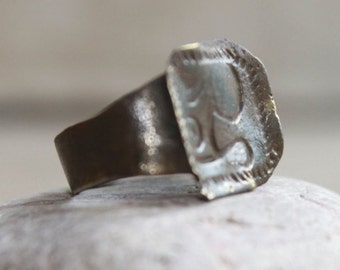 Ancient Medieval ring, 19 mm (US 9), Medieval jewelry, Ancient ring, Medieval artifact, Antique ring, rusty ring, archaeological dig finds